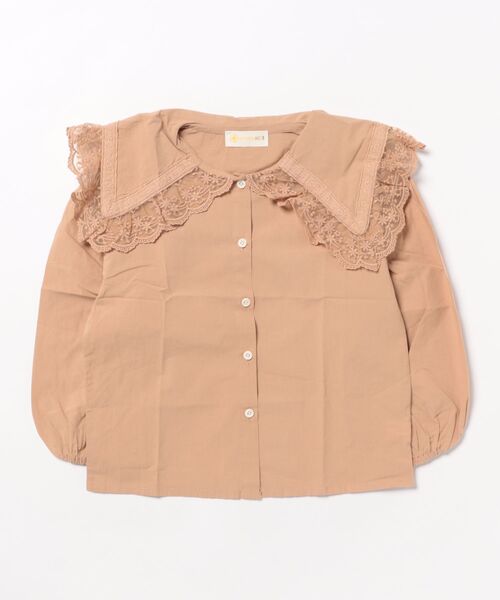 aimoha（アイモハ）の「【aimoha KIDS】レースカラーコットンブラウス（シャツ/ブラウス・キッズ・ベージュ/ホワイト/ライトベージュ・110/120/130/140/150）」の13枚目の写真
