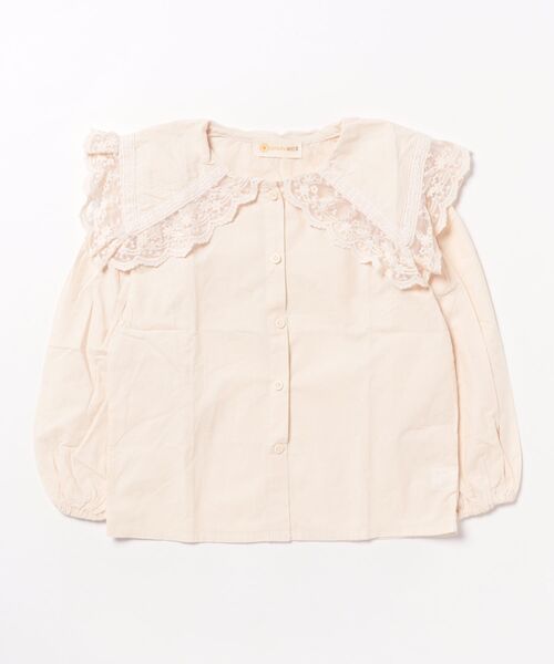 aimoha（アイモハ）の「【aimoha KIDS】レースカラーコットンブラウス（シャツ/ブラウス・キッズ・ベージュ/ホワイト/ライトベージュ・110/120/130/140/150）」の14枚目の写真