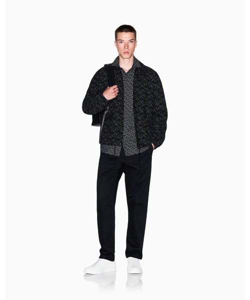 ARMANI EXCHANGE(アルマーニエクスチェンジ)の「【A|X アルマーニ エクスチェンジ】オールオーバーロゴ 長袖シャツ/SLIM(シャツ/ブラウス・メンズ・ホワイト系2/ブラック系1/ブラック/オフホワイト・X-LARGE/LARGE/MEDIUM/SMALL/X-SMALL/XX-LARGE)」の10枚目の写真