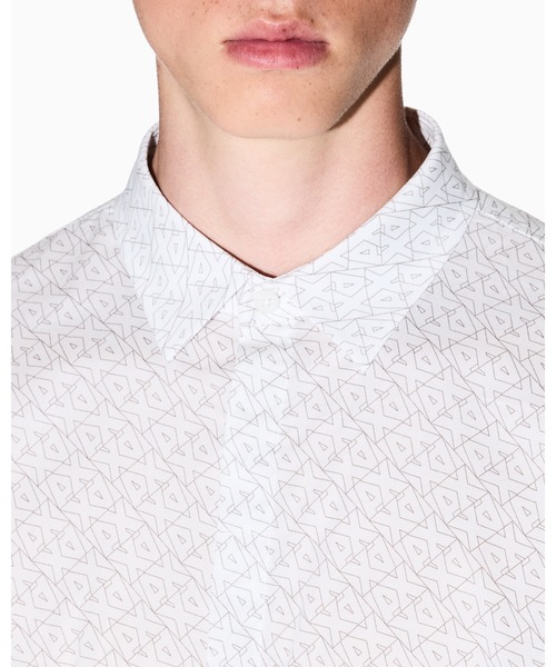 ARMANI EXCHANGE(アルマーニエクスチェンジ)の「【A|X アルマーニ エクスチェンジ】オールオーバーロゴ 長袖シャツ/SLIM(シャツ/ブラウス・メンズ・ホワイト系2/ブラック系1/ブラック/オフホワイト・X-LARGE/LARGE/MEDIUM/SMALL/X-SMALL/XX-LARGE)」の13枚目の写真