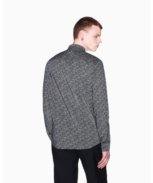ARMANI EXCHANGE(アルマーニエクスチェンジ)の「【A|X アルマーニ エクスチェンジ】オールオーバーロゴ 長袖シャツ/SLIM(シャツ/ブラウス・メンズ・ホワイト系2/ブラック系1/ブラック/オフホワイト/ブラック系/ホワイト系・X-LARGE/LARGE/MEDIUM/SMALL/X-SMALL/XX-LARGE)」の19枚目の写真