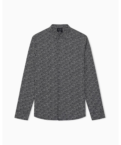 ARMANI EXCHANGE(アルマーニエクスチェンジ)の「【A|X アルマーニ エクスチェンジ】オールオーバーロゴ 長袖シャツ/SLIM(シャツ/ブラウス・メンズ・ホワイト系2/ブラック系1/ブラック/オフホワイト/ブラック系/ホワイト系・X-LARGE/LARGE/MEDIUM/SMALL/X-SMALL/XX-LARGE)」の16枚目の写真
