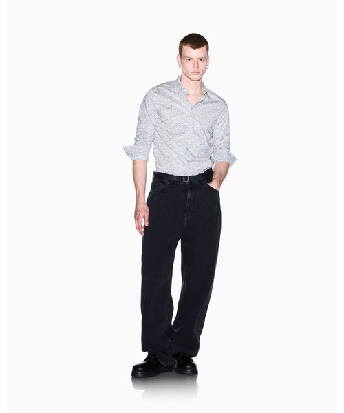 ARMANI EXCHANGE(アルマーニエクスチェンジ)の「【A|X アルマーニ エクスチェンジ】オールオーバーロゴ 長袖シャツ/SLIM(シャツ/ブラウス・メンズ・ホワイト系2/ブラック系1/ブラック/オフホワイト/ブラック系/ホワイト系・X-LARGE/LARGE/MEDIUM/SMALL/X-SMALL/XX-LARGE)」の10枚目の写真