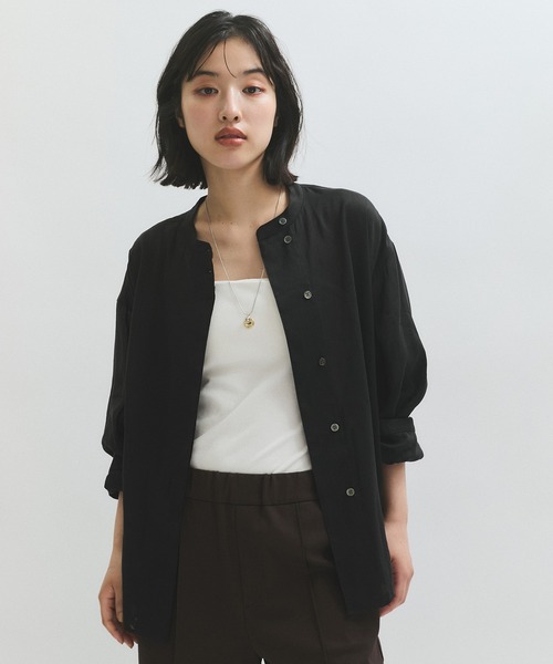 ネット限定お買い得商品 - ショップチャンネル サステナブル】バックオープンシャツ（シャツ/ブラウス）｜ADAM トップス