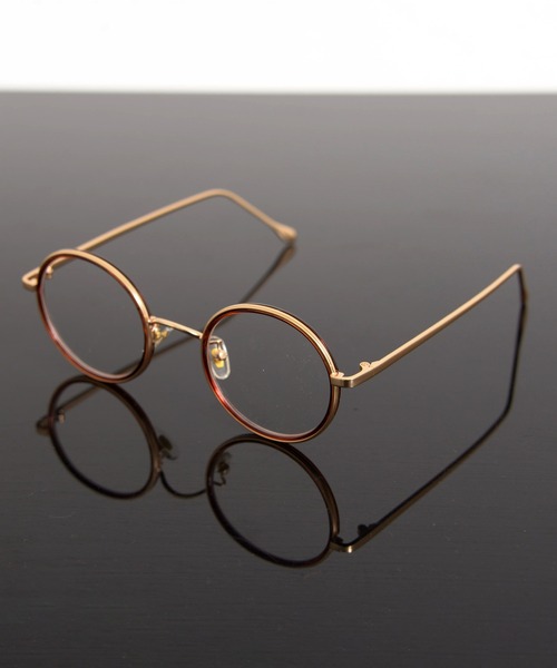 クラシック ヴィンテージ ラウンド型 ロイド眼鏡 クリアフレーム