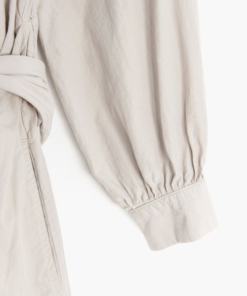 COSMIC WONDER（コズミックワンダー）の「Organic cotton broadcloth wrapped dress（ワンピース・レディース・ライトグレー/ピンク/ブラック・0/1）」の18枚目の写真