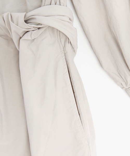 COSMIC WONDER（コズミックワンダー）の「Organic cotton broadcloth wrapped dress（ワンピース・レディース・ライトグレー/ピンク/ブラック・0/1）」の19枚目の写真