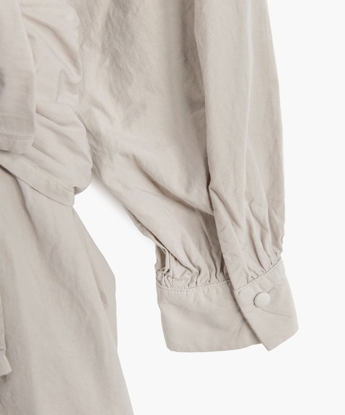 COSMIC WONDER（コズミックワンダー）の「Organic cotton broadcloth wrapped dress（ワンピース・レディース・ライトグレー/ピンク/ブラック・0/1）」の11枚目の写真