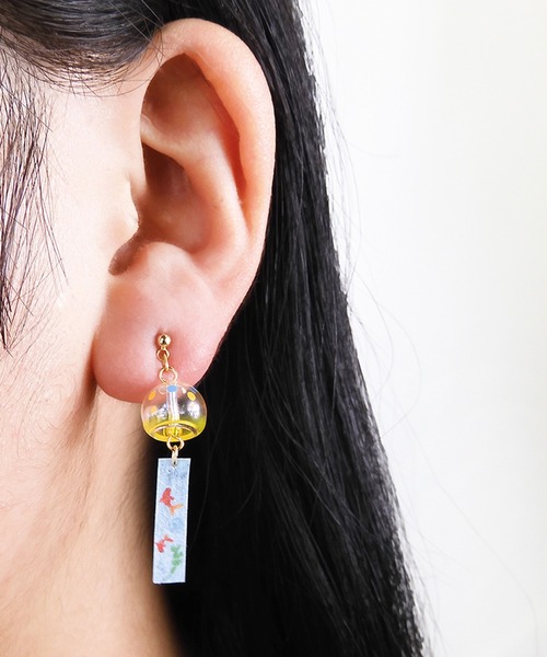 gargle ガーグル：JAPANシリーズ 風鈴 ピアス（ピアス（両耳用