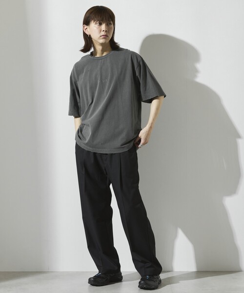 Firsthand(ファーストハンド)の「Firsthand/ファーストハンド 7.3オンス ダメージ加工 フロントロゴプリント ショートスリーブTシャツ / オーバーサイズ クルーネック 半袖Tシャツ(Tシャツ/カットソー・メンズ・ホワイト/グレー/ブラック・L/M)」の20枚目の写真