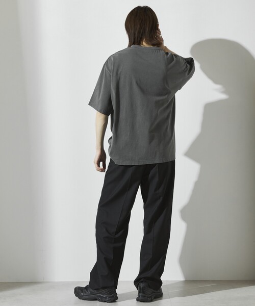 Firsthand(ファーストハンド)の「Firsthand/ファーストハンド 7.3オンス ダメージ加工 フロントロゴプリント ショートスリーブTシャツ / オーバーサイズ クルーネック 半袖Tシャツ(Tシャツ/カットソー・メンズ・ホワイト/グレー/ブラック・L/M)」の22枚目の写真