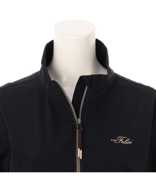 Felisi Golf（フェリージゴルフ）の「レディース｜Felisi Golf（フェリージ ゴルフ）WS WIND BLOUSON（ブルゾン・レディース・ベージュ/ネイビー・M/S/XS/L）」の14枚目の写真
