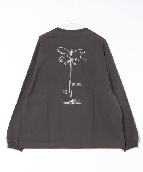 tシャツ 「SUNNY SMITH」ヤシの木柄 両面刺繍ロングスリーブTシャツ レディース メンズ セール】【SUNNY SMITH】ヤシの木柄 両面刺繍ロングスリーブT