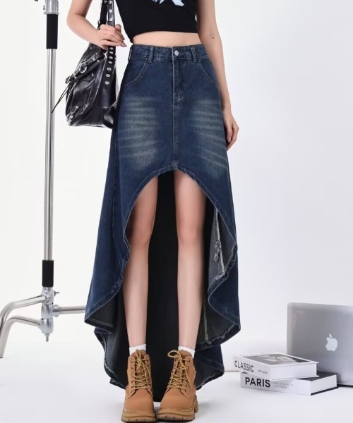 マーメイドデニムロングスカート（デニムスカート）｜Vipoa（ヴィポア