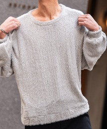 『CavariA/キャバリア』シャギービッグシルエット長袖ニットソー