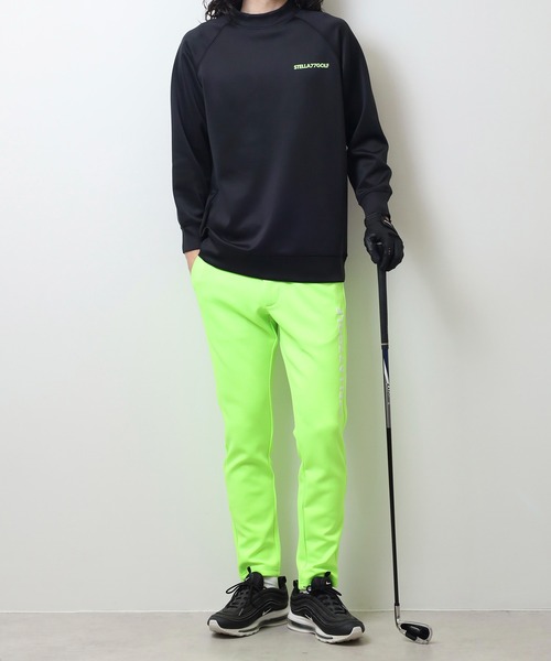 stella77golf(ステラセブンティーンセブンゴルフ)の「蛍光カラーゴルフモックネック長袖T(Tシャツ/カットソー・メンズ・ホワイト/ブラック/イエロー系/オレンジ系・XXL/XL/M/L)」の22枚目の写真