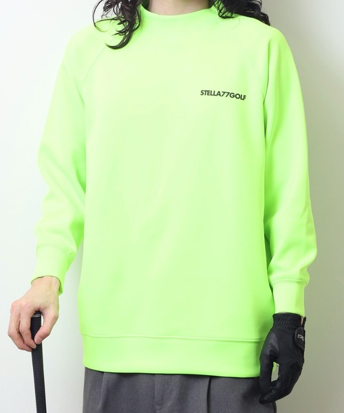 TFW49 モックネック蛍光イエロー 長袖シャツ XL セール】蛍光ｶﾗｰｺﾞﾙﾌﾓｯｸﾈｯｸ長袖T（Tシャツ/カットソー