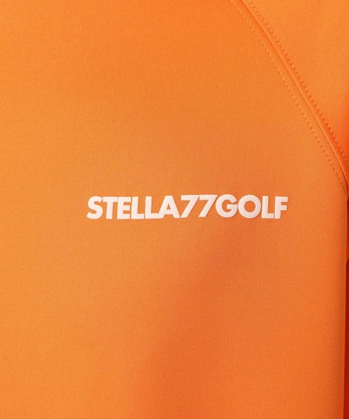 stella77golf(ステラセブンティーンセブンゴルフ)の「蛍光カラーゴルフモックネック長袖T(Tシャツ/カットソー・メンズ・ホワイト/ブラック/イエロー系/オレンジ系・XXL/XL/M/L)」の7枚目の写真