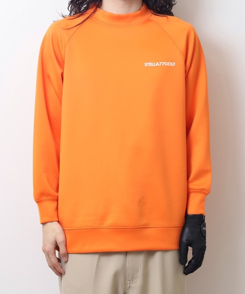 stella77golf(ステラセブンティーンセブンゴルフ)の「蛍光カラーゴルフモックネック長袖T(Tシャツ/カットソー・メンズ・ホワイト/ブラック/イエロー系/オレンジ系・XXL/XL/M/L)」の11枚目の写真