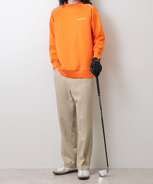 stella77golf(ステラセブンティーンセブンゴルフ)の「蛍光カラーゴルフモックネック長袖T(Tシャツ/カットソー・メンズ・ホワイト/ブラック/イエロー系/オレンジ系・XXL/XL/M/L)」の13枚目の写真