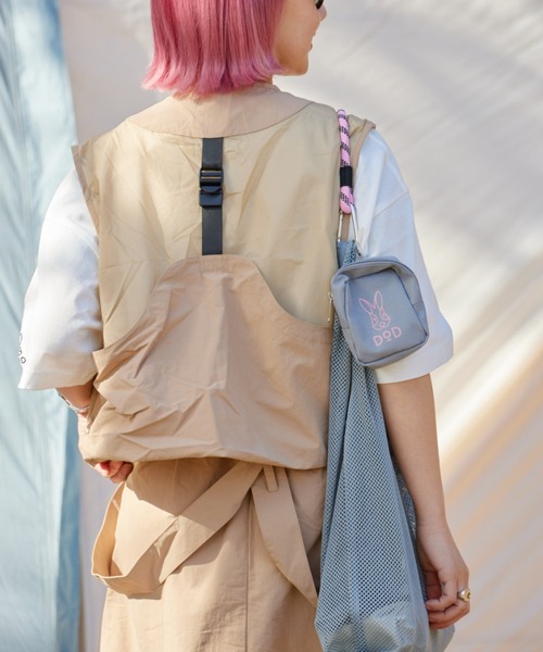 DOD（ディーオーディー）の「【DOD別注】サササノべー / レディース（ベスト・レディース・ホワイト/ベージュ・ONE SIZE）」の14枚目の写真