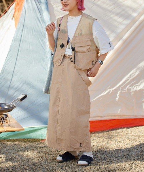 DOD（ディーオーディー）の「【DOD別注】サササノべー / レディース（ベスト・レディース・ホワイト/ベージュ・ONE SIZE）」の15枚目の写真