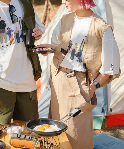 DOD（ディーオーディー）の「【DOD別注】サササノべー / レディース（ベスト・レディース・ホワイト/ベージュ・ONE SIZE）」の19枚目の写真