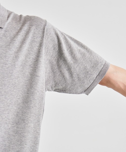 ATON / エイトン】COTTON WASHI KNIT HALF SLEEVE POLO SWEATER