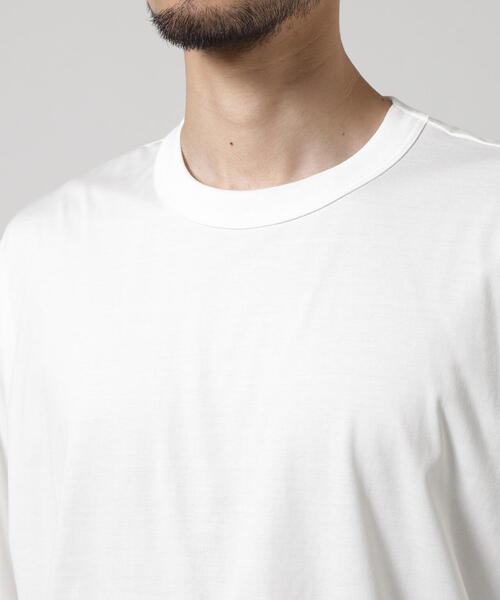 markaware（マーカウェア）の「MARKAWARE（マーカウェア）ORGANIC GIZA 80/2 KNIT COMFORT FIT Tee / オーガニックGIZA 80/2天竺 / コンフォートフィットTee（Tシャツ/カットソー・メンズ・ブラック/ホワイト・3/2）」の6枚目の写真