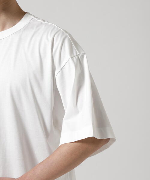 markaware（マーカウェア）の「MARKAWARE（マーカウェア）ORGANIC GIZA 80/2 KNIT COMFORT FIT Tee / オーガニックGIZA 80/2天竺 / コンフォートフィットTee（Tシャツ/カットソー・メンズ・ブラック/ホワイト・3/2）」の7枚目の写真