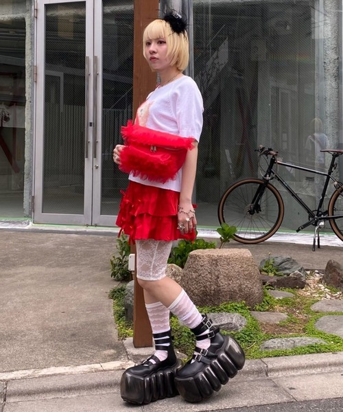 セール】OVERLAPPED FRILL WAIST バッグ（ボディバッグ/ウエスト