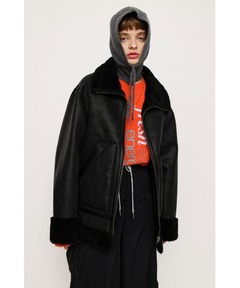 VINTAGE F/LEATHER CROP BZ ヴィンテージ フェイクレザー クロップ