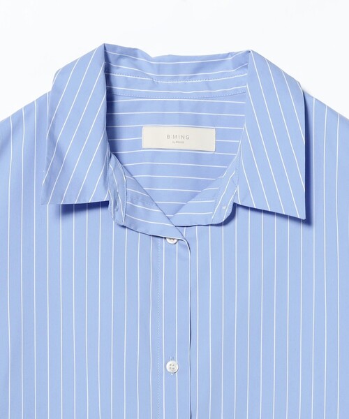 B:MING by BEAMS（ビーミングバイビームス）の「半袖 クロップド シャツ（S～M）（シャツ/ブラウス・レディース・ホワイト/その他/ネイビー・MEDIUM/SMALL）」の14枚目の写真