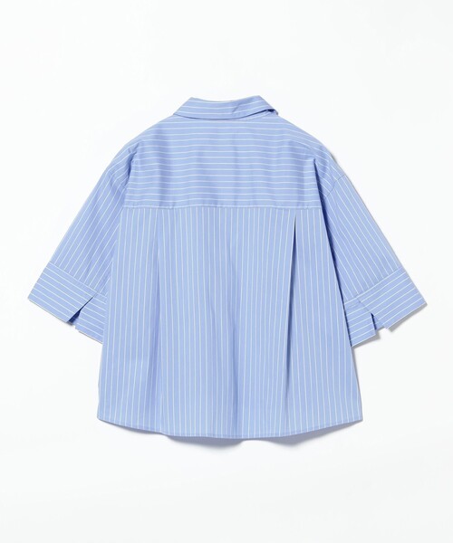 B:MING by BEAMS（ビーミングバイビームス）の「半袖 クロップド シャツ（S～M）（シャツ/ブラウス・レディース・ホワイト/その他/ネイビー・MEDIUM/SMALL）」の11枚目の写真