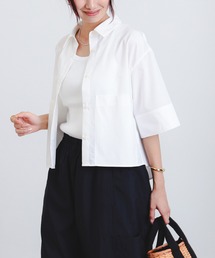 「B:MING by BEAMS」 半袖シャツ 36 ホワイト レディース B:MING by BEAMS｜ビーミングバイビームスのシャツ/ブラウス