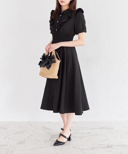 tocco closet(トッコ クローゼット)の「リボンストラップミュール(パンプス・レディース・アイボリー/ドット/ブラック・M/L/LL/S)」の21枚目の写真