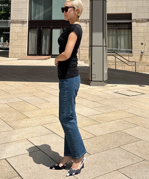 JENNE（ジェンヌ）の「日本製エアリーcoolシャーリングカットソー（Tシャツ/カットソー・レディース・ブラック/ブルー/ホワイト・SMALL/MEDIUM/LARGE/X-LARGE）」の9枚目の写真