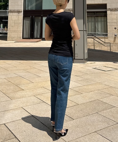 JENNE（ジェンヌ）の「日本製エアリーcoolシャーリングカットソー（Tシャツ/カットソー・レディース・ブラック/ブルー/ホワイト・SMALL/MEDIUM/LARGE/X-LARGE）」の13枚目の写真