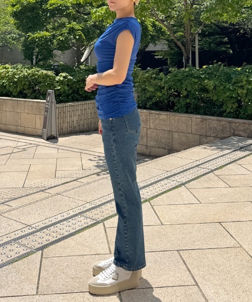 JENNE（ジェンヌ）の「日本製エアリーcoolシャーリングカットソー（Tシャツ/カットソー・レディース・ブラック/ブルー/ホワイト・SMALL/MEDIUM/LARGE/X-LARGE）」の21枚目の写真