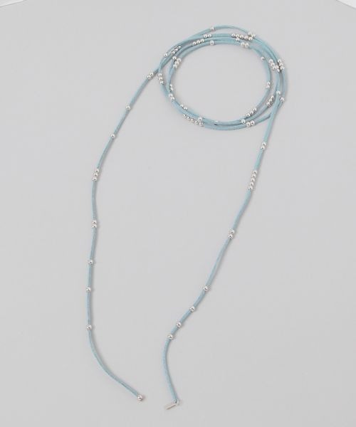 JEANASIS(ジーナシス)の「マルチフェイクスエードチョーカー/414131(チョーカー・レディース・ブラック/ライトブルー/ベージュ・FREE)」の3枚目の写真