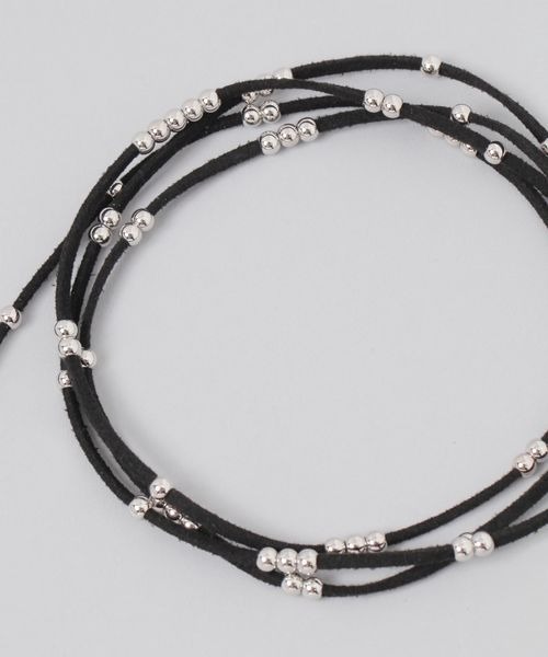 JEANASIS(ジーナシス)の「マルチフェイクスエードチョーカー/414131(チョーカー・レディース・ブラック/ライトブルー/ベージュ・FREE)」の4枚目の写真