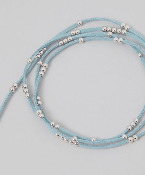 JEANASIS(ジーナシス)の「マルチフェイクスエードチョーカー/414131(チョーカー・レディース・ブラック/ライトブルー/ベージュ・FREE)」の6枚目の写真