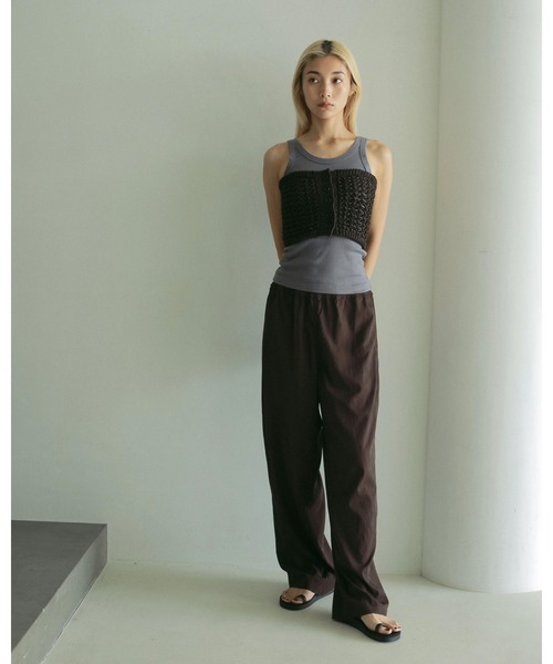anuke(アンヌーク)の「Basic Rib Tanktop(タンクトップ・レディース・ピンク/ホワイト/ブルー/ブラック・FREE)」の17枚目の写真