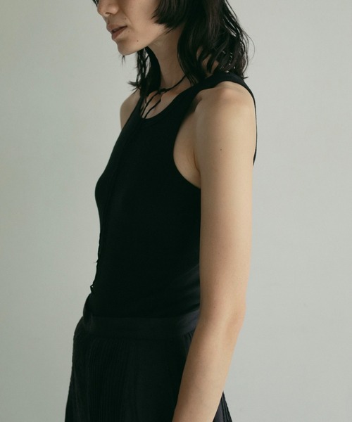 anuke(アンヌーク)の「Basic Rib Tanktop(タンクトップ・レディース・ピンク/ホワイト/ブルー/ブラック・FREE)」の15枚目の写真