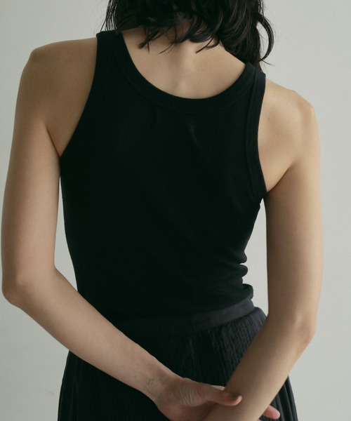 anuke(アンヌーク)の「Basic Rib Tanktop(タンクトップ・レディース・ピンク/ホワイト/ブルー/ブラック・FREE)」の14枚目の写真