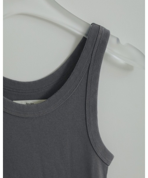 anuke(アンヌーク)の「Basic Rib Tanktop(タンクトップ・レディース・ピンク/ホワイト/ブルー/ブラック・FREE)」の19枚目の写真