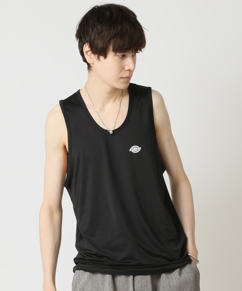 Dickies(ディッキーズ)の「Dickies 接触冷感 吸水速乾 インナー クイックドライ 半袖Tシャツ&ノースリーブ&タンクトップ(Tシャツ/カットソー・メンズ・ブラック系3/ブラック系2/ブラック系1・L/M)」の4枚目の写真