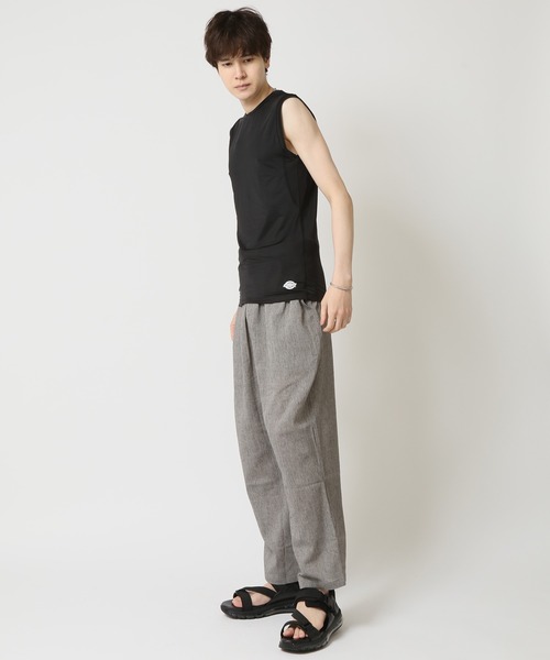 Dickies(ディッキーズ)の「Dickies 接触冷感 吸水速乾 インナー クイックドライ 半袖Tシャツ&ノースリーブ&タンクトップ(Tシャツ/カットソー・メンズ・ブラック系3/ブラック系2/ブラック系1・L/M)」の9枚目の写真