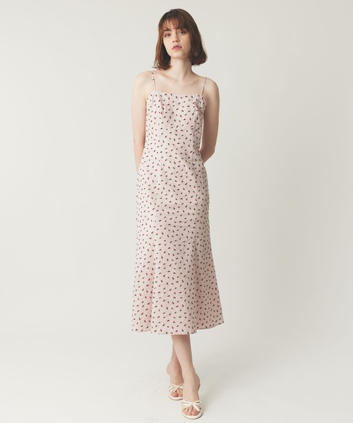 DEICY（デイシー）の「リトルチェリーキャミワンピース（ワンピース・レディース・ピンク/オフホワイト/ネイビー・0/1）」の4枚目の写真