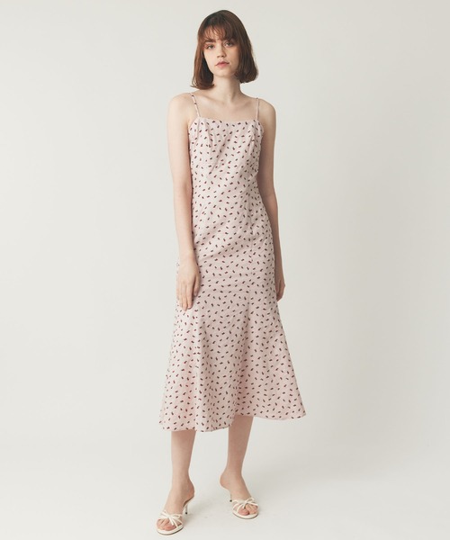 DEICY（デイシー）の「リトルチェリーキャミワンピース（ワンピース・レディース・ピンク/オフホワイト/ネイビー・0/1）」の5枚目の写真